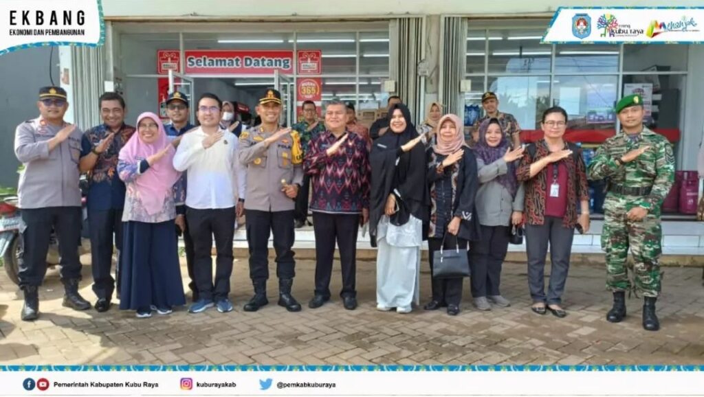Sidak Ketersediaan Kebutuhan Bahan Pokok ke Pasar dan Mini Market di Wilayah Kecamatan Sungai Kakap