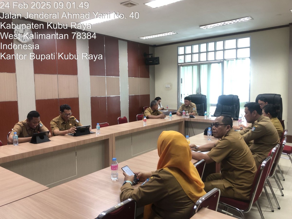 Rapat Koordinasi Pengendalian Inflasi Daerah Tahun 2025 Via Zoom Meeting Bersama Kementrian Dalam Negeri