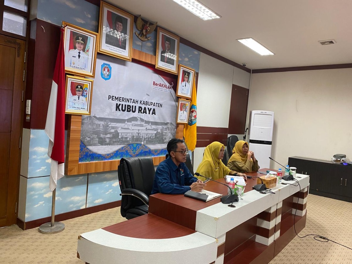 Rapat Koordinasi Pengendalian Inflasi Daerah Tahun 2025 Via Zoom Meeting Bersama Kementrian Dalam Negeri