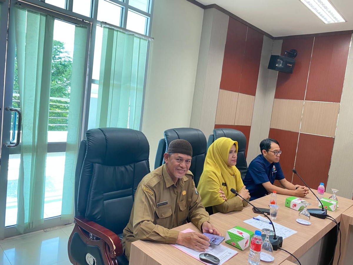 Rapat Koordinasi Pengendalian Inflasi Daerah Tahun 2025 Via Zoom Meeting Bersama Kementrian Dalam Negeri
