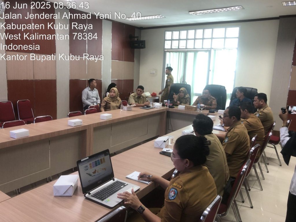 Rapat Koordinasi Pengendalian Inflasi Daerah Tahun 2025 Via Zoom Meeting Bersama Kementrian Dalam Negeri