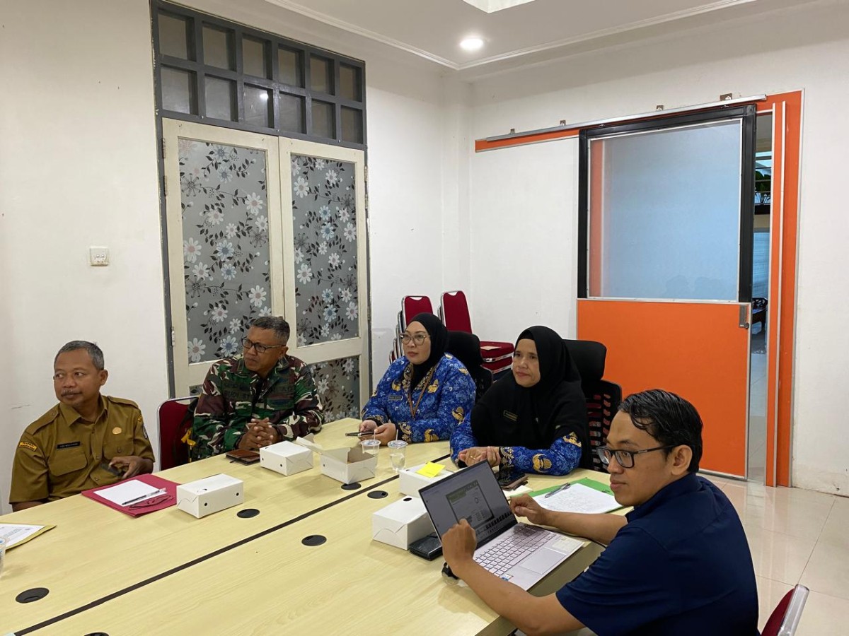 Rapat Koordinasi Pengendalian Inflasi Daerah Tahun 2025 Via Zoom Meeting Bersama Kementrian Dalam Negeri