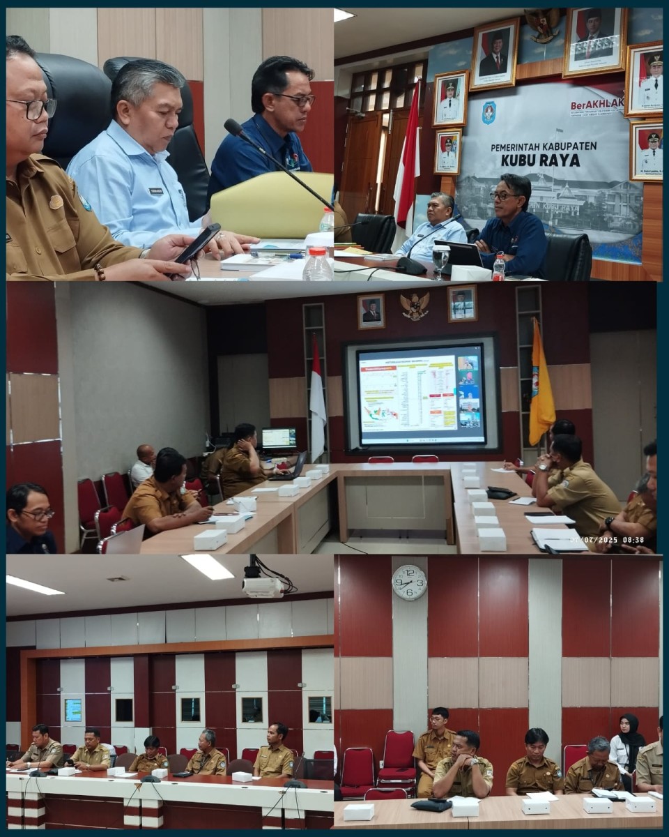 Rapat Koordinasi Pengendalian Inflasi Daerah Tahun 2025 Via Zoom Meeting Bersama Kementrian Dalam Negeri