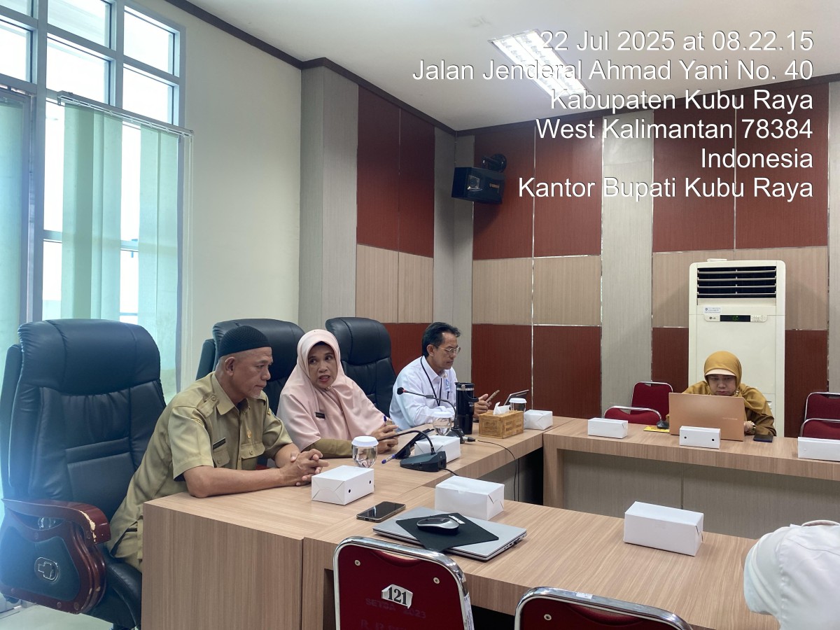 Rapat Koordinasi Pengendalian Inflasi Daerah Tahun 2025 Via Zoom Meeting Bersama Kementrian Dalam Negeri