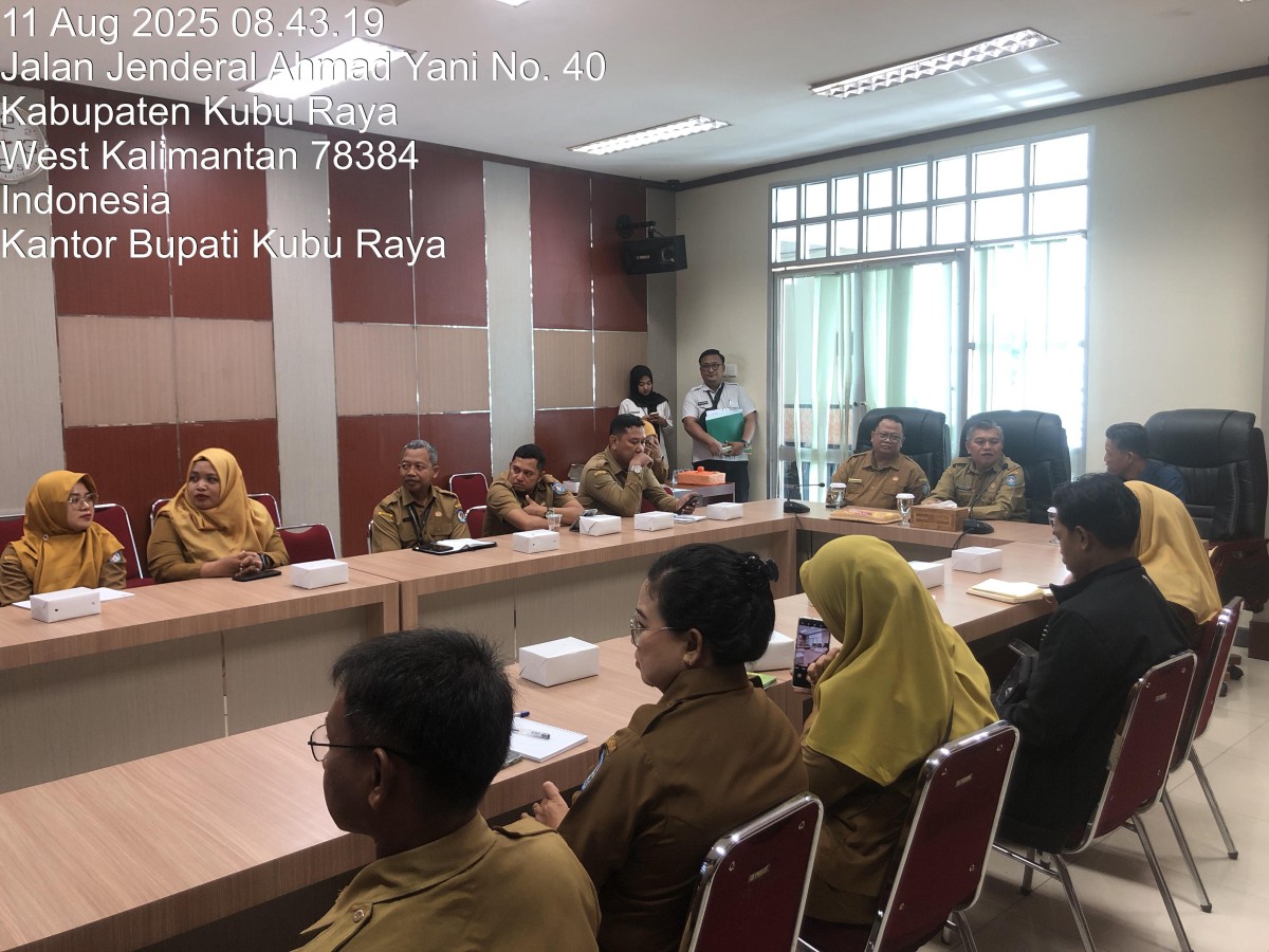 Rapat Koordinasi Pengendalian Inflasi Daerah Tahun 2025 Via Zoom Meeting Bersama Kementrian Dalam Negeri