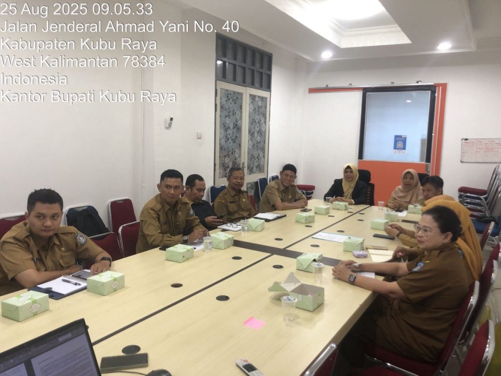Rapat Koordinasi Pengendalian Inflasi Daerah Tahun 2025 Via Zoom Meeting Bersama Kementrian Dalam Negeri