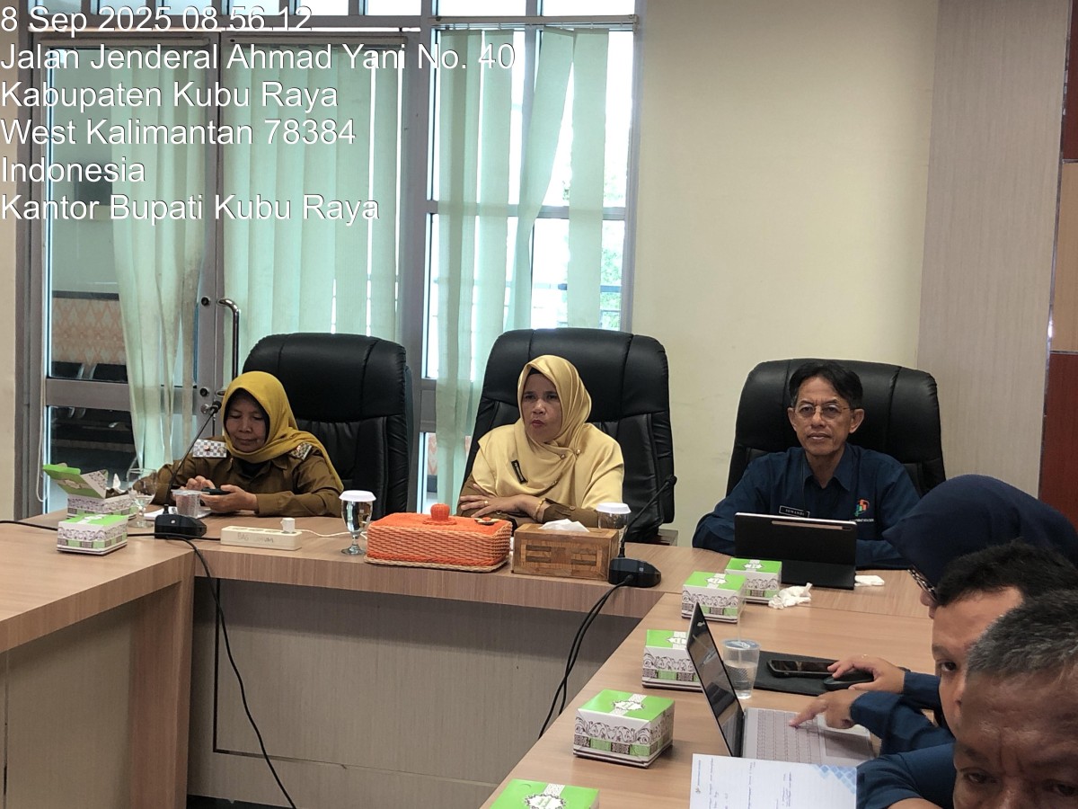 Rapat Koordinasi Pengendalian Inflasi Daerah Tahun 2025 Via Zoom Meeting Bersama Kementrian Dalam Negeri