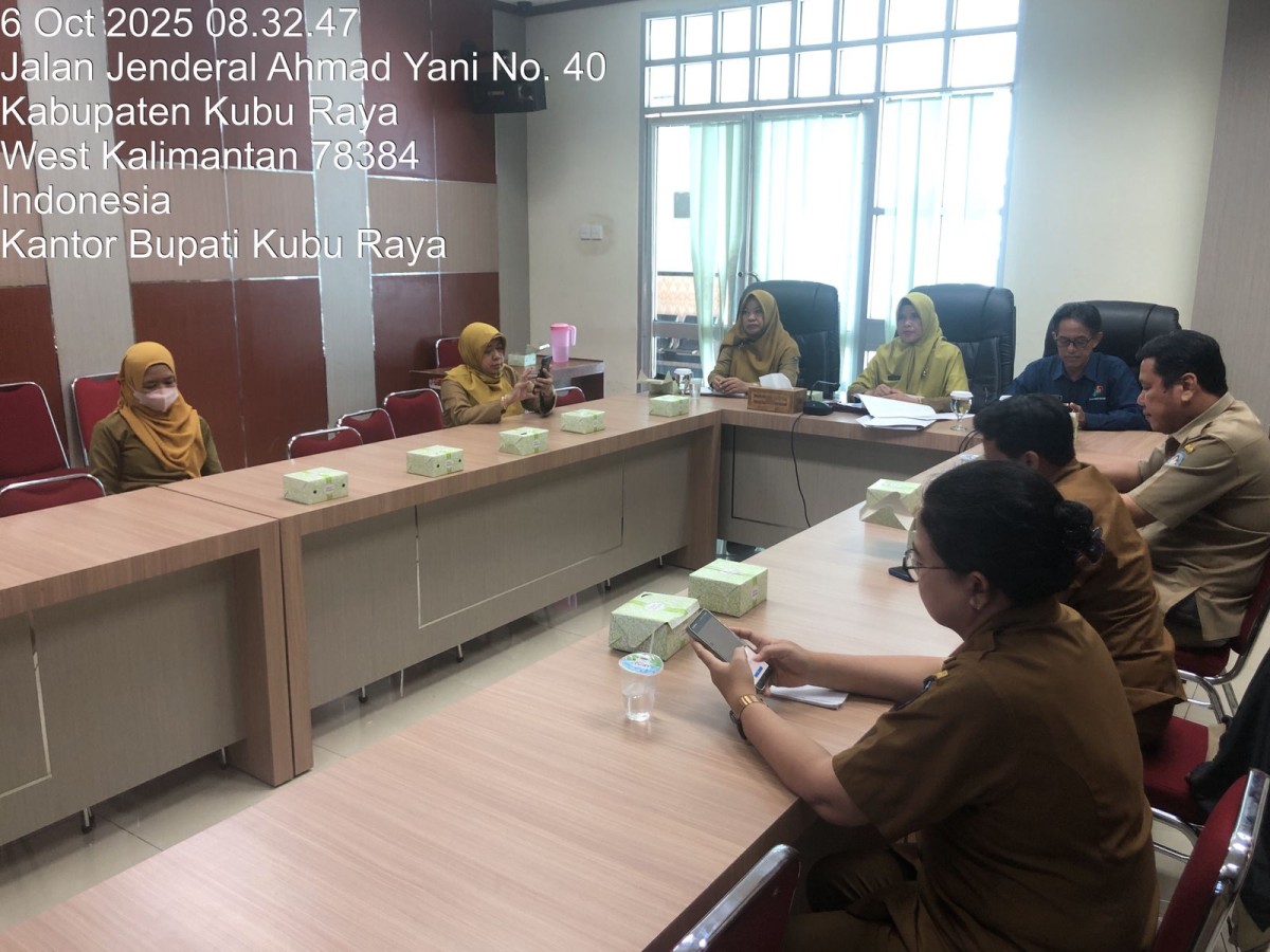 Rapat Koordinasi Pengendalian Inflasi Daerah Tahun 2025 Via Zoom Meeting Bersama Kementrian Dalam Negeri