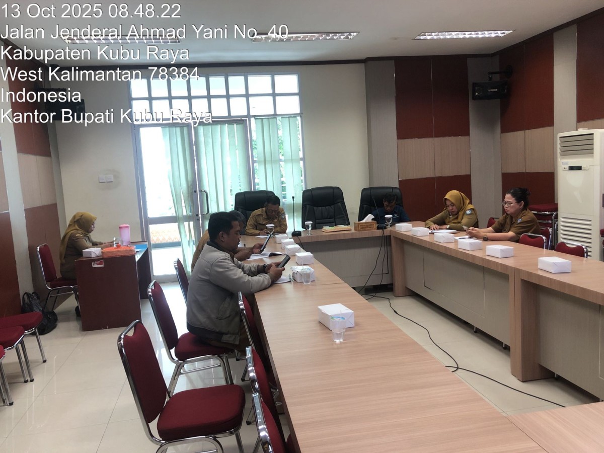 Rapat Koordinasi Pengendalian Inflasi Daerah Tahun 2025 Via Zoom Meeting Bersama Kementrian Dalam Negeri