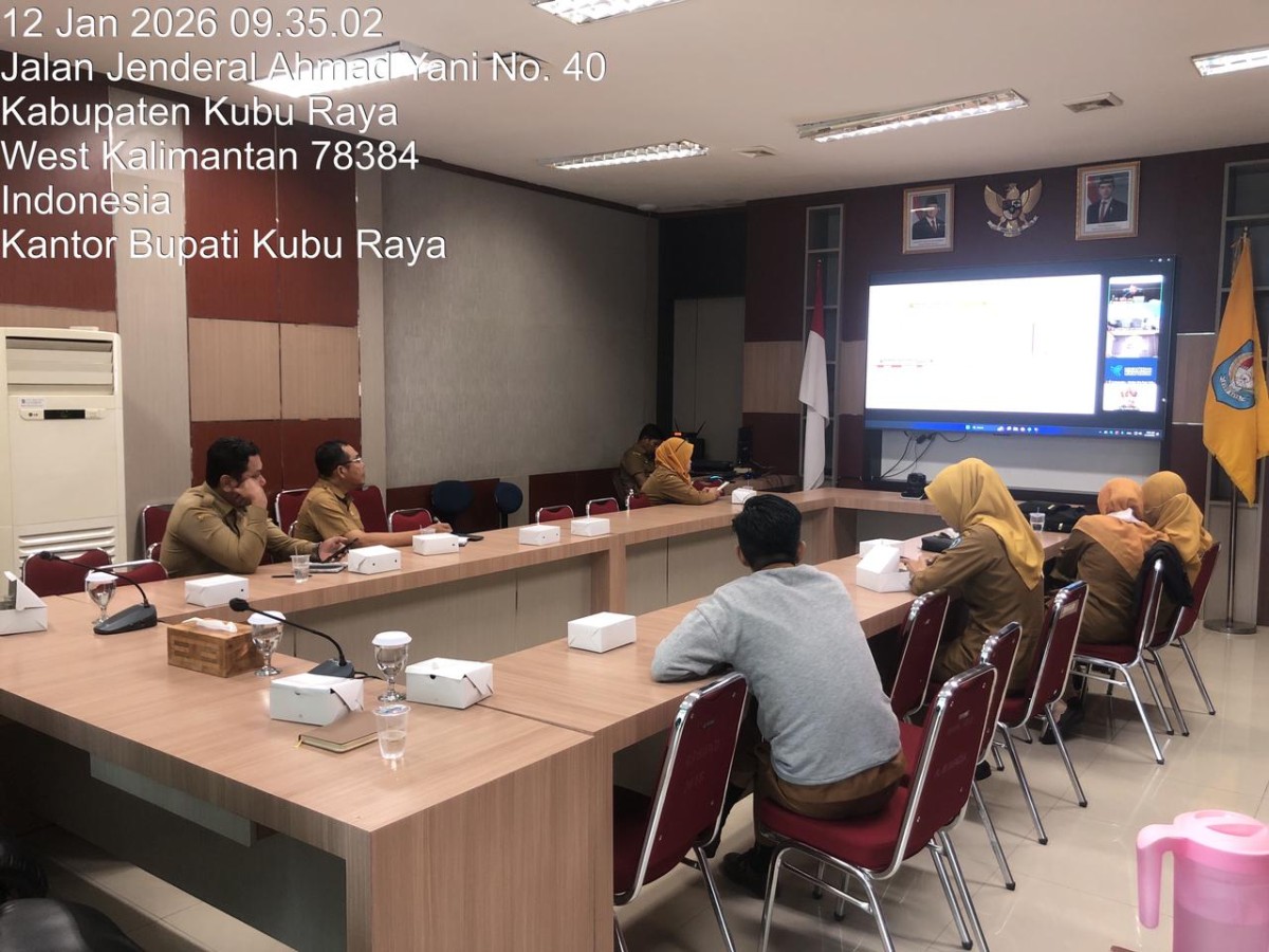 Rapat Koordinasi Pengendalian Inflasi Daerah Tahun 2026 Via Zoom Meeting Bersama Kementrian Dalam Negeri